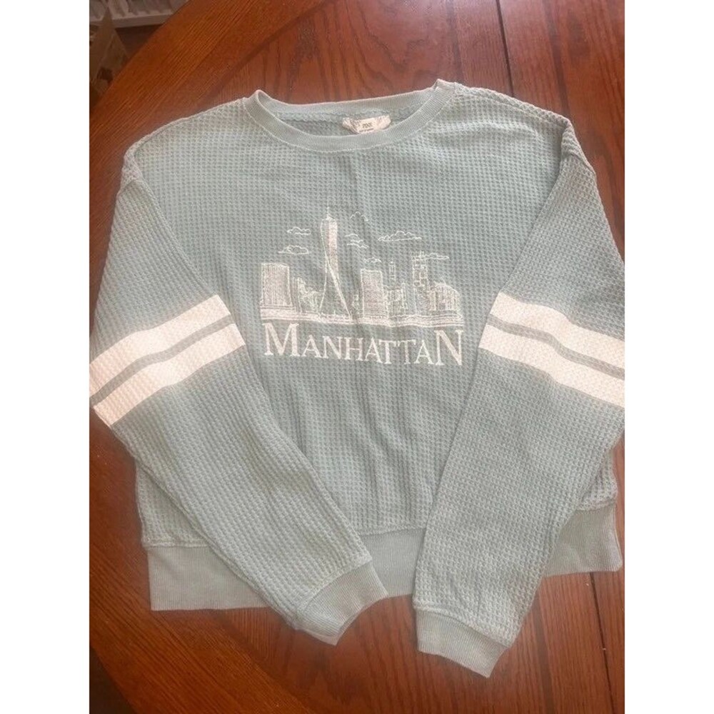 Pink Republic Women’s XS Manhattan NYC Waffle Knit Sweatshirt (S)